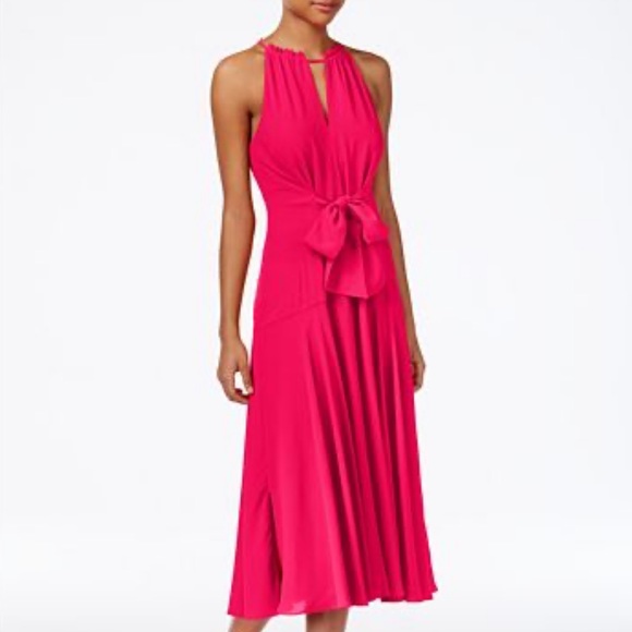Nordstrom Dresses & Skirts - NWT Pink Tie-Front Flattering Midi Dress